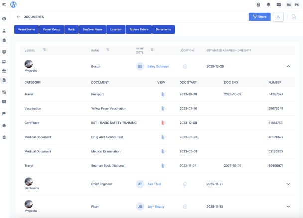 Documents assembly page screenshot